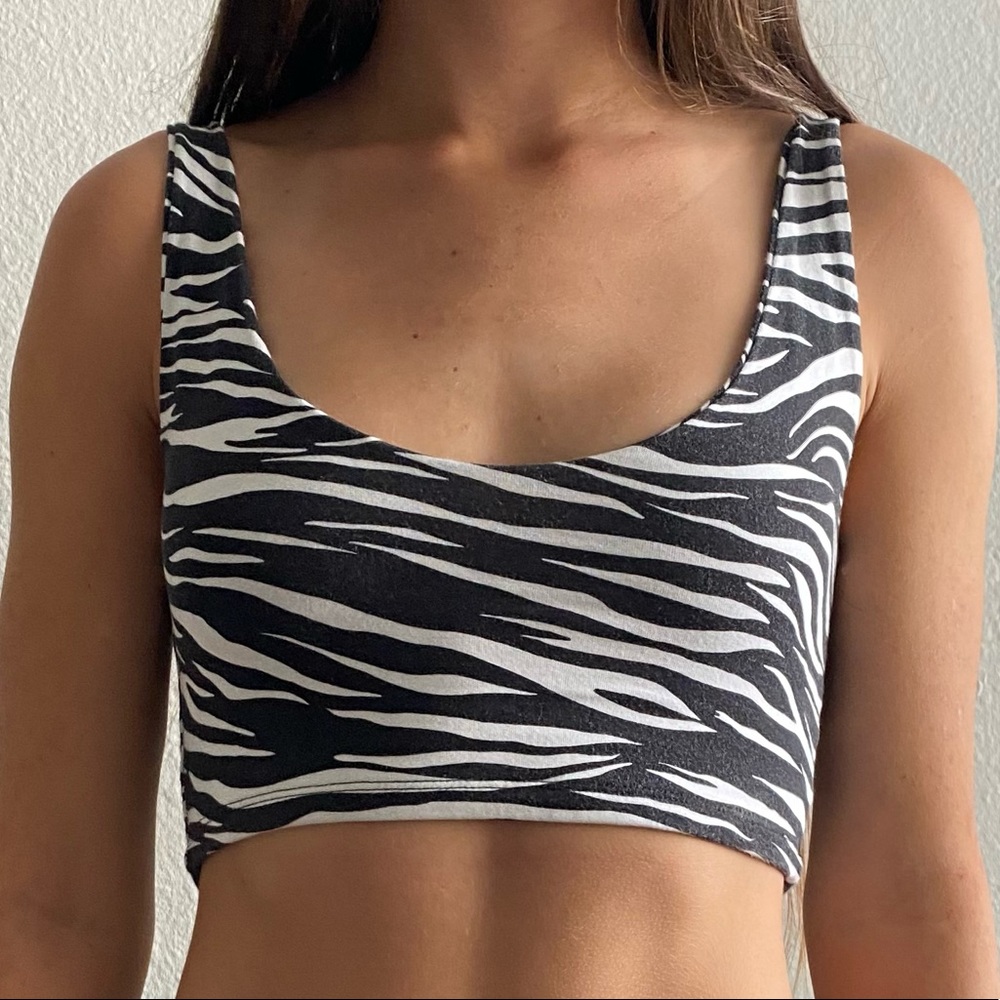 John Galt/Brandy Melville Zebra tank top
